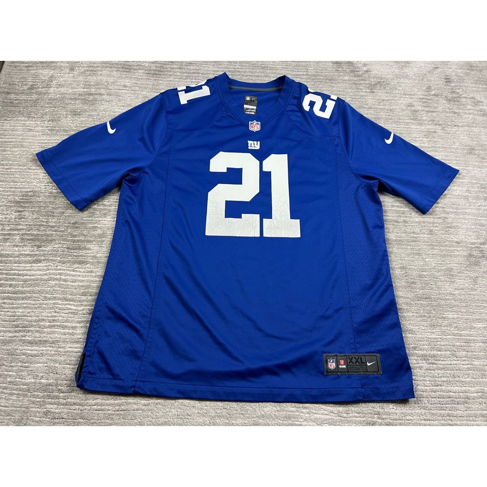 Nike Jersey Mens XXL Blue Landon Collins NY Giants 21 On Field Football Jersey